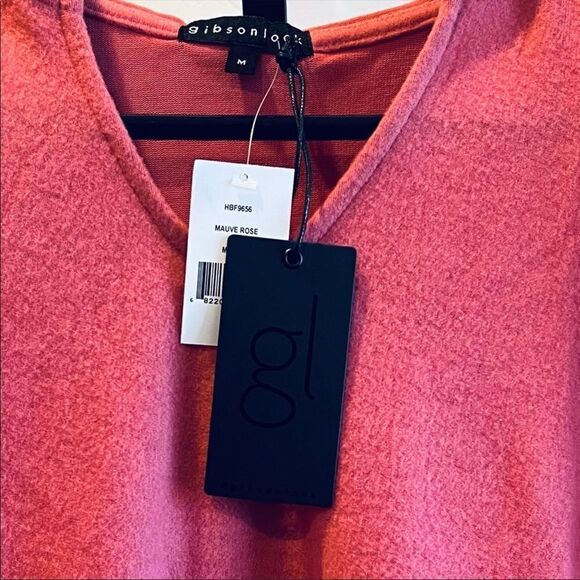 NWT Hooded Pullover Drawstring Waist Size M Mauve/Rose - Picture 2 of 3